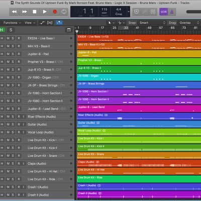The Synth Sounds Of Uptown Funk By Mark Ronson Feat. Bruno Mars - Logic X Session - Reverb Exclusive image 2