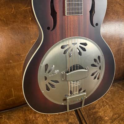 Gretsch G9241 Round Neck Resonator 2010s - Red Sunburst image 3