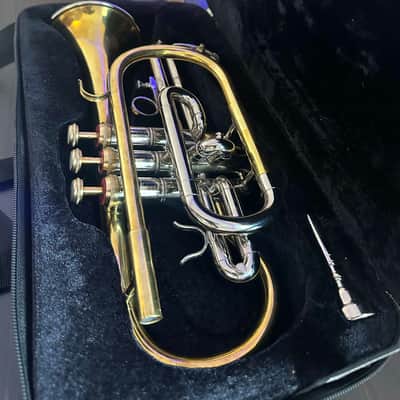 Bb Cornet – Gold/Silver Finish – Complete with Hardcase & Mouthpiece image 5