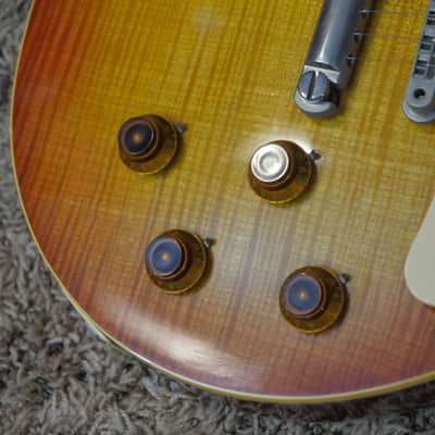 Video! 1984 Gibson Aldo Nova Les Paul Standard Reissue XPL Sunburst Les Paul with Explorer Headstock image 6