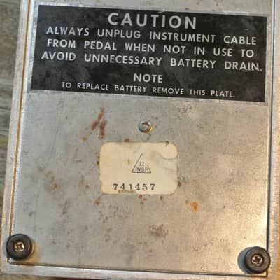 Vintage 1970's Fender Fuzz Wah Pedal- Metal, Works Great image 9