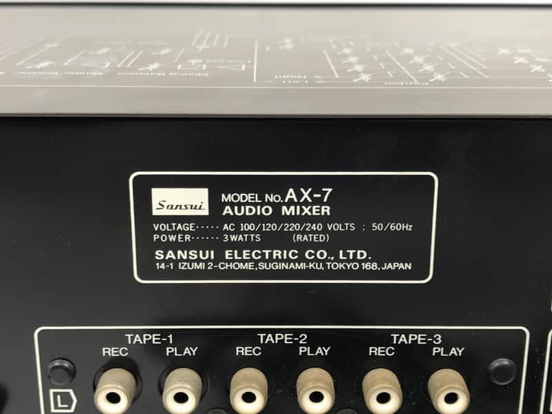 Sansuiサウンドコンソレット「AX-7」(G22) AX-7 サンスイ SANSUI