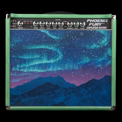 Amplified Nation Phoenix Fury 50w 1x12 Combo - Emerald Green Suede & Northern Lights #218 image 2