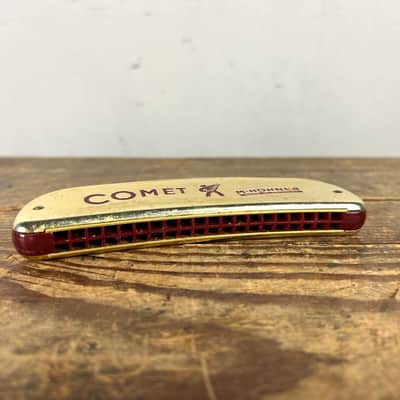 Hohner Comet 40 Octave Harmonica - Key of C 2010s - Silver image 3