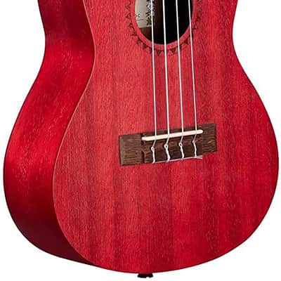 Kala MRT-RED-C Modern Meranti Concert Ukulele - Adobe Red image 3