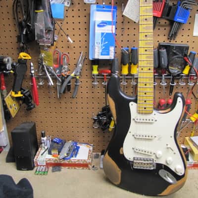 Nash S-57 - Stratocaster Style - 2024 -  Black Heavy Relic image 3