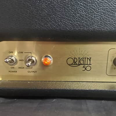 Marshall Origin ORIGIN50H 50-Watt Tube Guitar Amp Head 2018 - Present - Black image 2