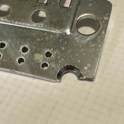 2000's Japan Jackson Licensed JT-580LP Floyd Rose Tremolo Bridge Chrome Base Plate image 12