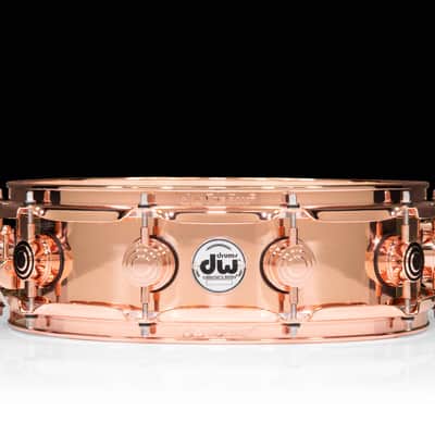 DW Collector's Series Copper 4x14 Snare - Copper Hardware image 1