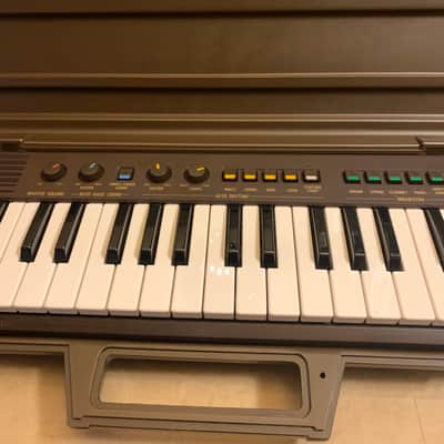 Yamaha PortaSound PS-2 1980s Chocolate Brown MINT with original hardcase mini piano keyboard image 14