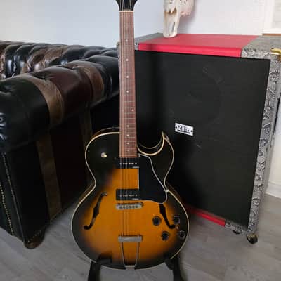 Gibson ES-135 1992 Reissue Vintage Tobacco Burst P90 Florentine based on 335 image 2