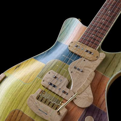Jersey Girl Homemade Guitars “Coota-Coneysides” 2022 Multi Colored Inlaid Top, NEW (Authorized Deale image 4