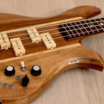 1980 B.C. Rich Eagle Bass, Koa Neck Through Vintage USA-Made Bass w/ Case image 6