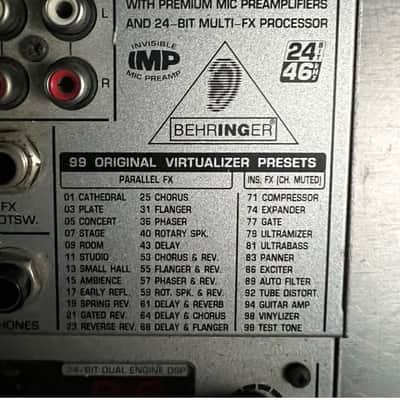 Behringer EURORACK UB1204FX-PRO 2000’s - ALUMINUM image 4