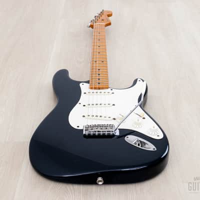 1991 Fender American Vintage '57 Stratocaster Black w/ Tweed Case image 11