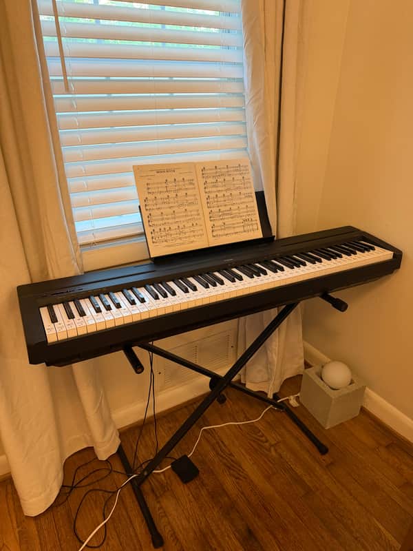 Yamaha P-45 Digital Piano 2015 - Present - Black image 1