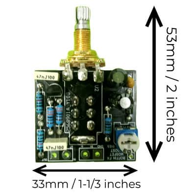 Boffin FX Push Push Boost V2 Electric Guitar Onboard Effect Preamp +20 dB Gain 9V Battery Upgrade Component image 8