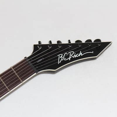 BC Rich Warlock WGL7BK Lucky 7 Electric Guitar Black image 6