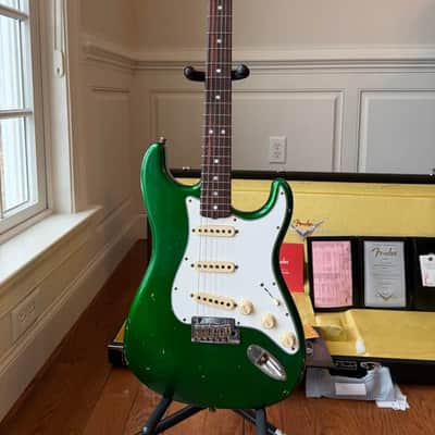 2026 Fender Custom Shop Stratocaster Pro W25 Relic - Candy Apple Green image 2