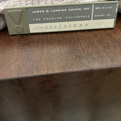 JBL C53 Libra 1960s - Walnut image 3