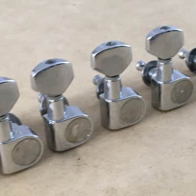Vintage Genuine Fender Squier 2 Pin Mount Guitar Tuners Light Relic Drilled Post image 4