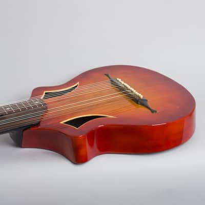 Wappen 15 Course Contra Bass Harp Guitar (unlabelled) , c. 1900s, grey gig bag case. image 7