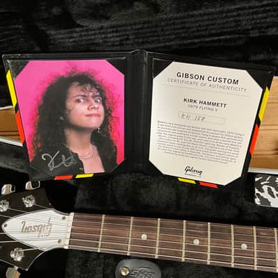 Gibson Custom Shop Murphy Lab 1979 Kirk Hammett Flying V Replica Aged Electric Guitar - Ebony image 8