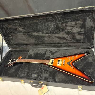 DEAN V 79 Trans Brazilia electric GUITAR w/ Hard Case Flame Maple NEW image 1