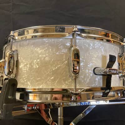 Tama - 5x14" Rockstar Series Mahogany, 8-Lug Snare Drum 1992–1997 - White Marine Pearl image 11