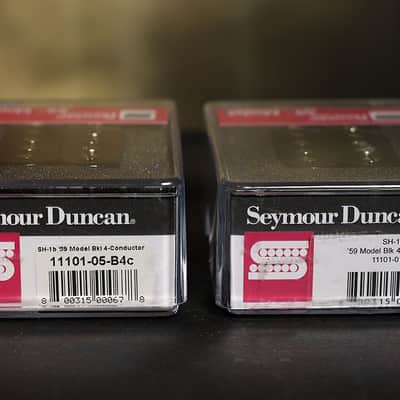 Seymour Duncan Vintage Blues Humbucker Pickup Set 4 Conductor BLACK image 3