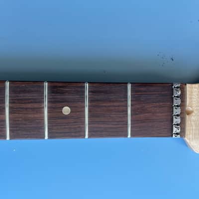 Musikraft Strat style Maple with Rosewood Fretboard 24 3/4" Scale LSR Nut 2024 - Gloss Nitrocellulose image 5