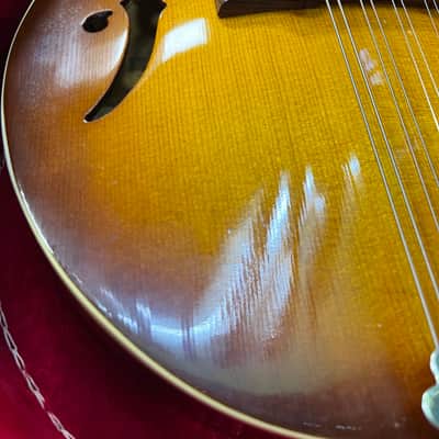 Harmony H-35 “Batwing” Electric Acoustic Mandolin 1972 - Sunburst image 19