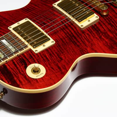 Gibson USA 50s Les Paul Standard Plus 2006 | Black Cherry Flametop Gold Hardware AA Top image 25