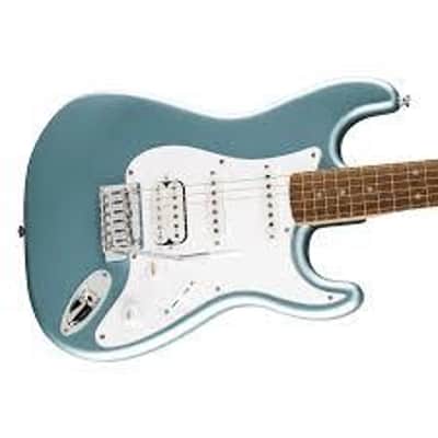 SQUIER - Affinity Series Stratocaster Junior HSS  Laurel Fingerboard  White Pickguard  Ice Blue Metallic - 0378180583 image 2