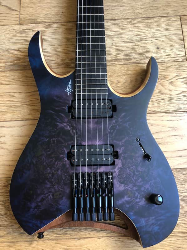 Mayones Mayones Hydra elite 7 - Trans Dirty Purple Burst Satin