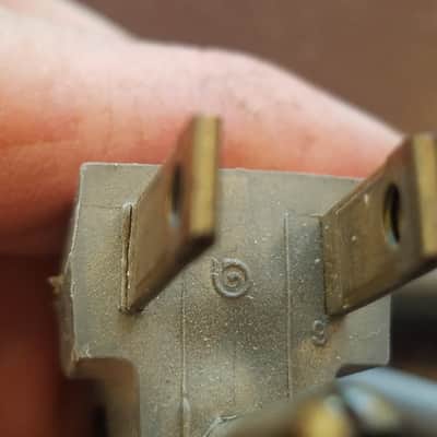 Unknown one (1) 117V Power Cord Electric Cable cut Grounded stylized A Vintage non-polarized grey 1940s-1960s image 4