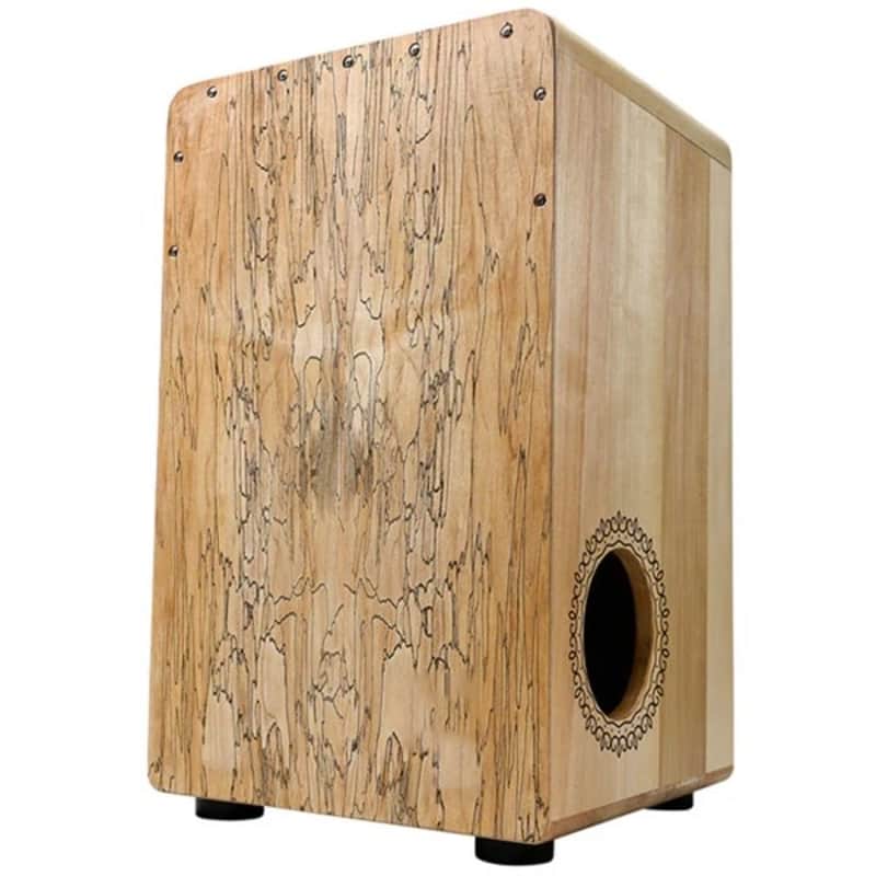 U-Turn Cajon 50 Premium Spalted Maple mit seidlichem Schallloch image 1