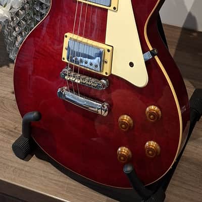 1996 Epiphone Les Paul Standard - Translucent Wine Red - MIK Unsung Factory image 6
