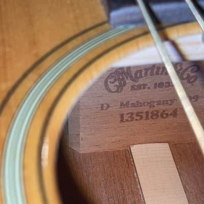 Martin D Mahogany 09 Acoustic Guitar With Case image 4