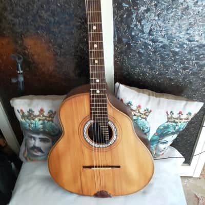 Old italian vintage Ancient guitar F. Masetti Acoustic 1930 Natural image 10