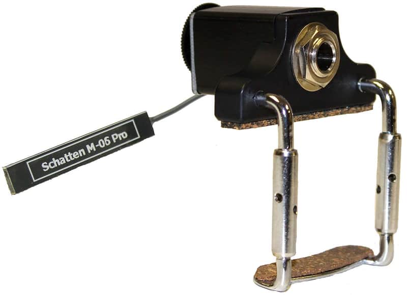 Schatten M-06 PRO Stick-on Mandolin Pickup with Carpenter Jack, Volume Control image 1