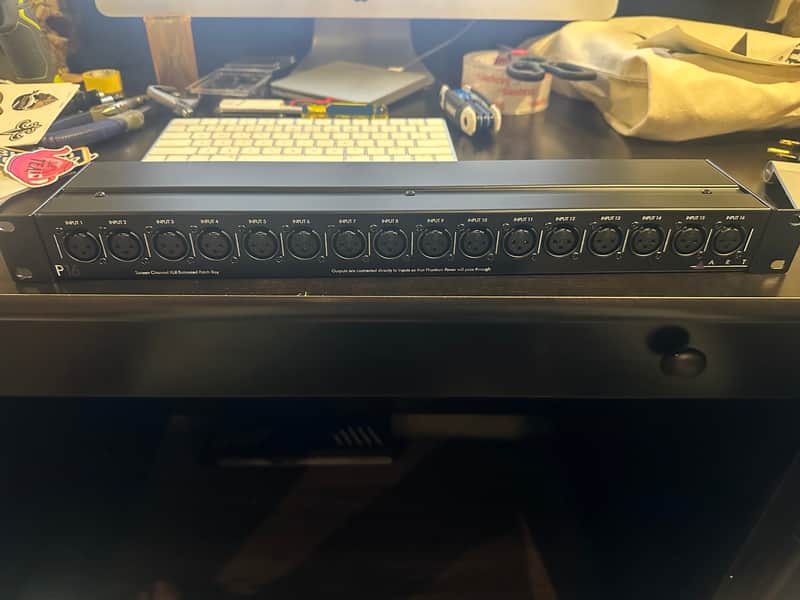 ART P16 Rackmount 16-Channel Balanced XLR Patchbay 2015 - Present - Black image 1