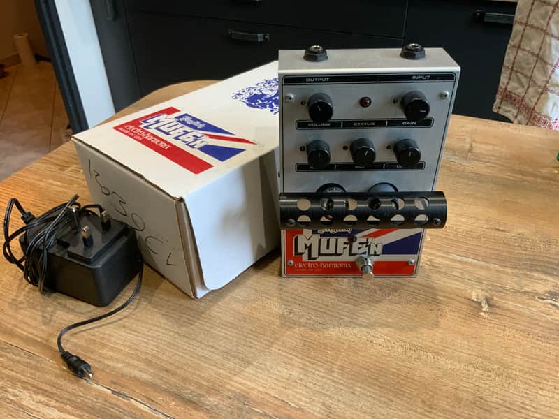 Electro-Harmonix English Muff'N Tube Distortion / Preamp 2005 - 2021 - Silver / Red / Blue image 1