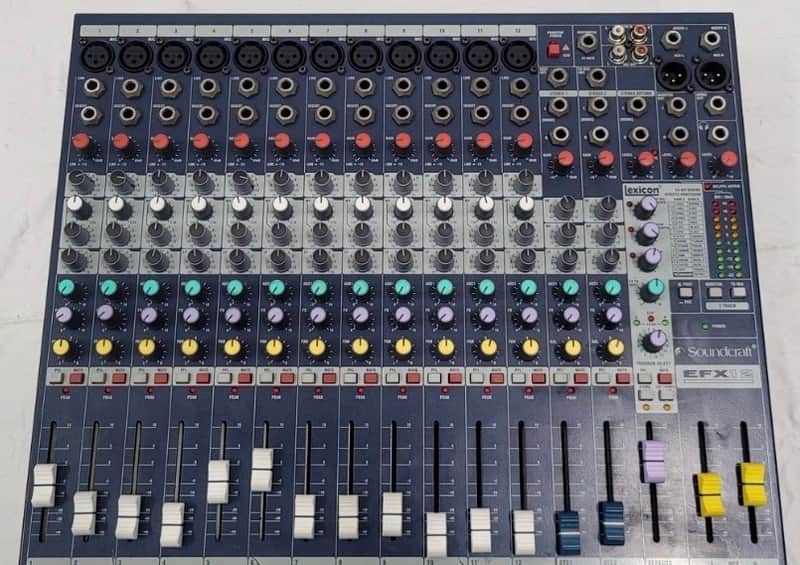Soundcraft EFX12 12-Channel Mixer with Effects - Very Good Condition image 1