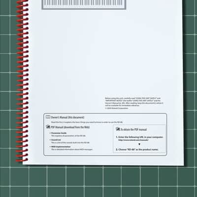 Roland RD-88 — 6 in 1 Owners Manual Guide Instructions — 163 Pages — USA Made