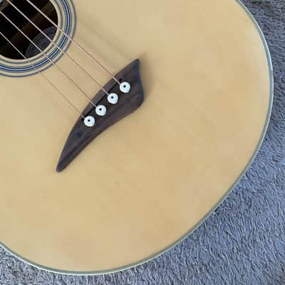 Dean Left Handed 4 String Acoustic Bass, Spruce Top Body, Mahogany Neck image 13
