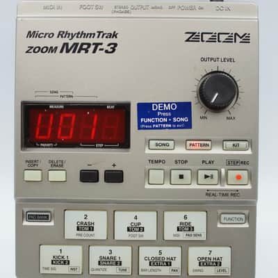 Zoom MRT-3 Micro Rhythm Trak Silver Drum Rhythm Machine With Original Box Power Supply 007376 image 2