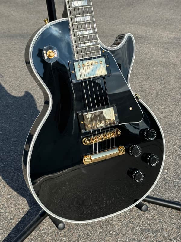 Gibson Les Paul Custom Ebony LPC-EBGH1E New Unplayed Auth Dlr 10lb7oz #940 image 1