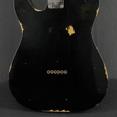 2023 Fender Custom Shop Limited Edition P90 Thinline Tele Relic in Aged Black image 4