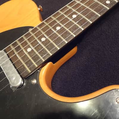 Squire Telecaster w/ Les Paul neck (Modded) 2012 Butterscotch Blonde image 7